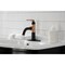 Kingston Brass KSD2827KL Single-Handle Bathroom Faucet with Push Pop-Up, Matte Black/Rose Gold KSD2827KL - alternate 4